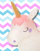 NICEkids Jumper gonflabil pentru copii cu pompa inclusa design dinamic Cute Unicorn