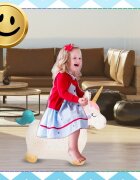 NICEkids Jumper gonflabil pentru copii cu pompa inclusa design dinamic Cute Unicorn