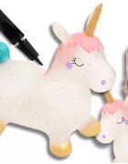NICEkids Jumper gonflabil pentru copii cu pompa inclusa design dinamic Cute Unicorn