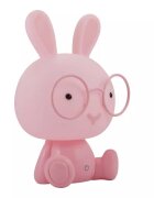 NICEkids Lampa de veghe pentru copii Iepuras Pink 23 cm