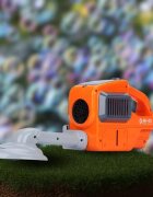 NICEkids Masina de tuns iarba cu baloane de sapun si lumini
