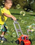 NICEkids Masina de tuns iarba cu baloane de sapun si rezerve Orange