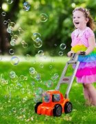 NICEkids Masina de tuns iarba cu baloane de sapun si rezerve Orange