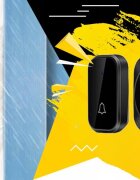 NICEkids Sonerie Wireless cu Termometru raza actiune 200m Negru