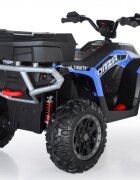 Nichiduta Atv electric copii Ultimate Race Blue 12Vroti eva2 motoareportbagaj cu capacfaruri ledfunctie swing si slow startamortizor cu arc pe spate
