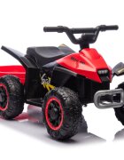 Nichiduta Atv electric cu remorca Mooving Speed Red roti rezistente remorca detasabila acumulator 6V4.5Ah motor 35w suport picioare