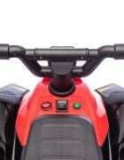Nichiduta Atv electric cu remorca Mooving Speed Red roti rezistente remorca detasabila acumulator 6V4.5Ah motor 35w suport picioare