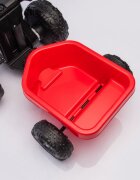 Nichiduta Atv electric cu remorca Mooving Speed Red roti rezistente remorca detasabila acumulator 6V4.5Ah motor 35w suport picioare
