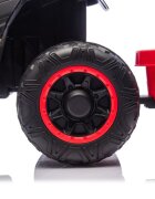 Nichiduta Atv electric cu remorca Mooving Speed Red roti rezistente remorca detasabila acumulator 6V4.5Ah motor 35w suport picioare