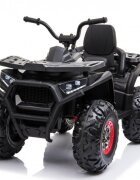Nichiduta Atv electric pentru copii Desert 90W Black Acumulator 12V 7Ah Telecomanda 2.4G Roti din cauciuc EVA Pornire la buton Unitate audio cu muzica si display SuspensiiSpatar inalt