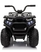 Nichiduta Atv electric pentru copii Desert XRobust 4x4 Speed Black cu telecomanda4 motoare acumulator 24V 4.5Ahsuport picioareefecte sonorefaruri cu lumini LEDpornire la buton pedala acceleratie