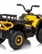 Nichiduta Atv electric pentru copii Desert XRobust 4x4 Speed Yellow4 motoare Acumulator 24V 5Ah Roti EVA Scaun din piele Suport picioare Efecte sonore Faruri cu lumini LEDPornire la buton Pedala acceleratie
