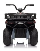 Nichiduta Atv electric pentru copii Desert XRobust Speed Black cu 2 motoaretelecomandaacumulator 12V 4.5Ahroti rezistentesuport picioaremanere ergonomiceefecte sonorefaruri cu lumini LEDpornire la buton