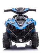 Nichiduta Atv electric pentru copii Power X Speed Blue2 motoare acumulator 12V 4.5Ahroti rezistentesuport picioare manere ergonomiceefecte sonorefaruri cu lumini ledpornire la butonpedala acceleratie