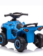 Nichiduta Atv electric pentru copii Power X Speed Blue2 motoare acumulator 12V 4.5Ahroti rezistentesuport picioare manere ergonomiceefecte sonorefaruri cu lumini ledpornire la butonpedala acceleratie