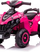 Nichiduta Atv electric pentru copii Power X Speed Pink2 motoare acumulator 12V 4.5Ahroti rezistentesuport picioare manere ergonomiceefecte sonorefaruri cu lumini led pornire la buton pedala acceleratie