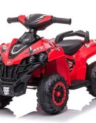 Nichiduta Atv electric pentru copii Power X Speed Red2 motoare acumulator 12V 4.5Ahroti rezistentesuport picioare manere ergonomiceefecte sonorefaruri cu lumini ledpornire la butonpedala acceleratie