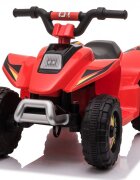 Nichiduta Atv electric pentru copii Speed 1 Red 25 W Acumulator 6V 4.5Ah Roti rezistente Pornire la buton Suport picioare lat Mers inainteinapoi Viteza 3-5kmh
