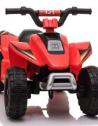 Nichiduta Atv electric pentru copii Speed 1 Red 25 W Acumulator 6V 4.5Ah Roti rezistente Pornire la buton Suport picioare lat Mers inainteinapoi Viteza 3-5kmh