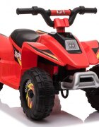 Nichiduta Atv electric pentru copii Speed 1 Red 25 W Acumulator 6V 4.5Ah Roti rezistente Pornire la buton Suport picioare lat Mers inainteinapoi Viteza 3-5kmh