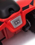 Nichiduta Atv electric pentru copii Speed 1 Red 25 W Acumulator 6V 4.5Ah Roti rezistente Pornire la buton Suport picioare lat Mers inainteinapoi Viteza 3-5kmh
