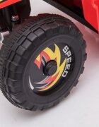 Nichiduta Atv electric pentru copii Speed 1 Red 25 W Acumulator 6V 4.5Ah Roti rezistente Pornire la buton Suport picioare lat Mers inainteinapoi Viteza 3-5kmh