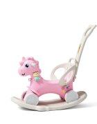 Nichiduta Balansoar 3 in 1 cu maner parental Unicorn Pink