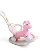 Nichiduta Balansoar 3 in 1 cu maner parental Unicorn Pink