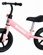 Nichiduta Bicicleta de echilibru pentru copii Pink Dream Roz Pastel cadru rezistent din otel sezut reglabil pe verticala roti de 12 inch din spuma EVA