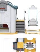 Nichiduta Casuta pentru copii cu leagan si tobogan Toy House