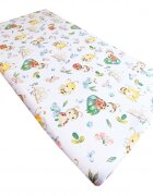 Nichiduta Cearceaf din bumbac cu elastic 120 x 60 cm Buburuza