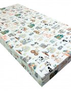 Nichiduta Cearceaf din bumbac cu elastic 120 x 60 cm Ferma