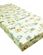 Nichiduta Cearceaf din bumbac cu elastic 120 x 60 cm Monkey