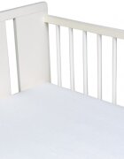 Nichiduta Cearceaf din bumbac cu elastic 120x60 cm Alb