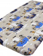 Nichiduta Cearceaf din bumbac cu elastic 120x60 cm Pirati