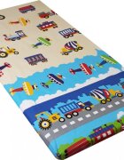 Nichiduta Cearceaf din bumbac cu elastic 120x60 cm Travel