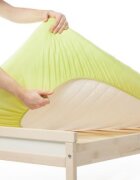 Nichiduta Cearceaf din bumbac cu elastic 120x60 cm Verde deschis