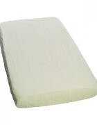 Nichiduta Cearceaf din bumbac cu elastic 120x60 cm Verde deschis