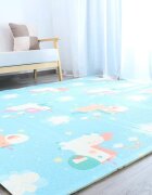 Nichiduta Covoras din spuma XPE pliabil cu doua fete 200x180 cm GirafaUnicorn