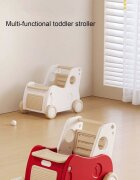 Nichiduta Garden Antepremergator si vehicul de trasimpins pentru copii Brown cu 4 moduri de utilizare maner ergonomic masuta frontala detasabila roti mari dimensiune 43 x 51 x 47 cm