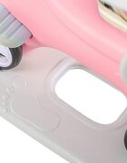 Nichiduta Garden Balansoar 3 in 1 Happy Unicorn Pink transformabil in vehicul fara pedale cu maner parentalroti EVAcenturi de sigurantajucarie muzicalaspatar si bara de siguranta detasabile