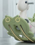Nichiduta Garden Balansoar 3 in 1 Light Green transformabil in vehicul fara pedale cu maner parental Roti EVA Centuri de siguranta jucarie muzicala spatar si bara de siguranta detasabile