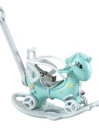 Nichiduta Garden Balansoar 3 in 1 Light Mint transformabil in vehicul fara pedale cu maner parental Roti EVA Centuri de siguranta jucarie muzicala spatar si bara de siguranta detasabile