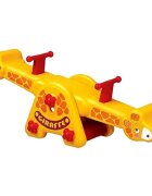 Nichiduta Garden Balansoar pentru copii Giraffe cu doua locuri si manere de sustinere reglabil pe inaltime greutate maxima admisa 100 kg dimensiune 116 x 33 x 39 cm