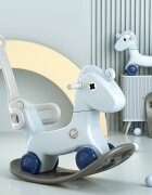 Nichiduta Garden Balansoar pentru copii Rocking Horse Blue 3 in 1 transformabil in vehicul fara pedalemaner parental detasabilroti EVAspatar si baza detasabile