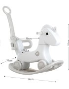 Nichiduta Garden Balansoar pentru copii Rocking Horse Green 3 in 1 transformabil in vehicul fara pedalemaner parental detasabilroti EVAspatar si baza detasabile