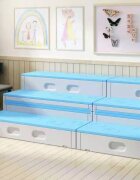Nichiduta Garden Bancuta modulara multifunctionala Step Stool Blue 123 x 122 x 62 cm