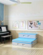 Nichiduta Garden Bancuta modulara multifunctionala Step Stool Blue 123 x 122 x 62 cm