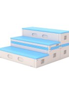 Nichiduta Garden Bancuta modulara multifunctionala Step Stool Blue 123 x 122 x 62 cm