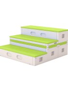 Nichiduta Garden Bancuta modulara multifunctionala Step Stool Green 123 x 122 x 62 cm